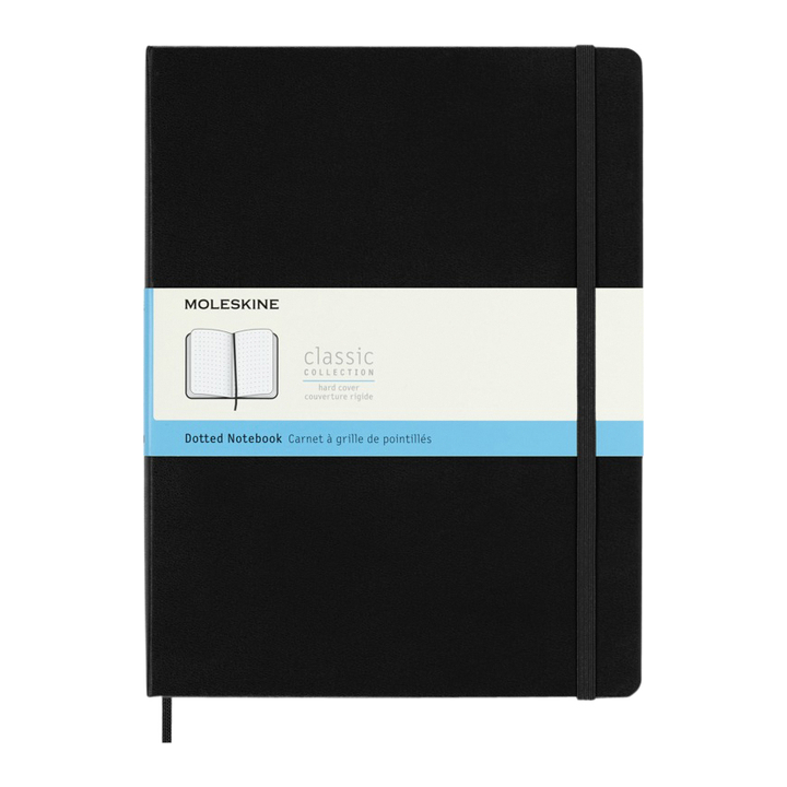 Notitieboek moleskine xl 190x250 dots hc zw(qp093) - 0