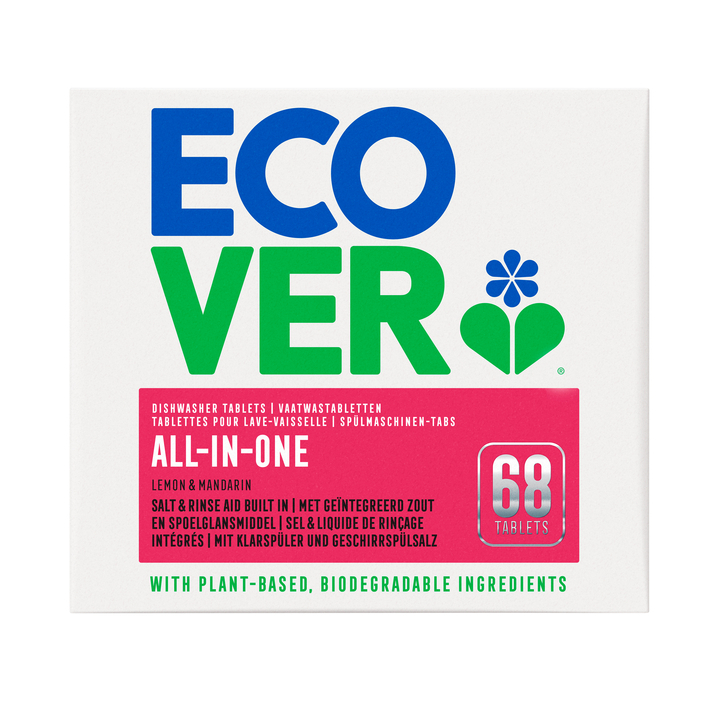 Vaatwastabletten ecover all in one 68 stuks(4006016) - 0