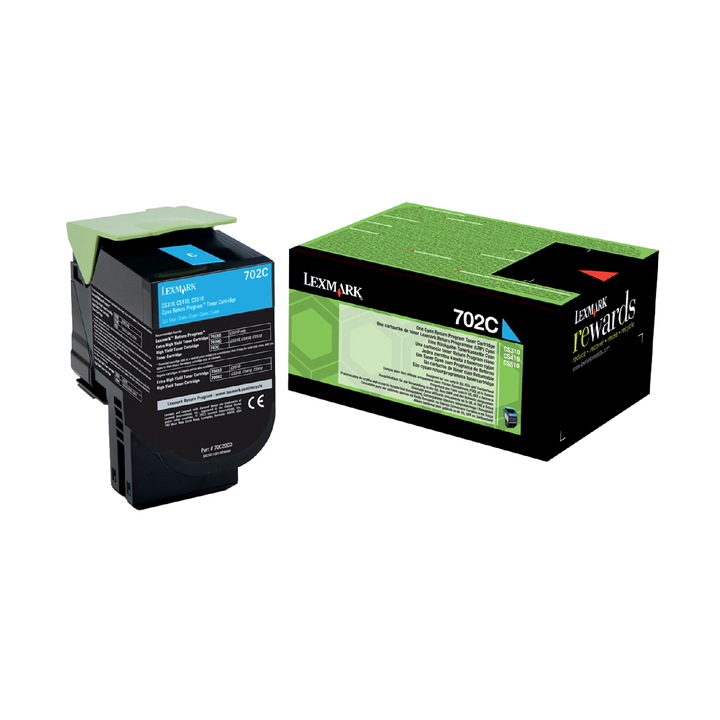 Tonercartridge lexmark 70c20c0 1k blauw(70c20c0) - 0