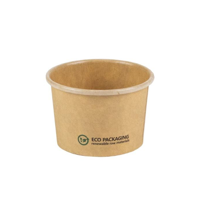 Sausbakje, bruin kraft, 45ml, Ø61mm (2000 stuks) - 0