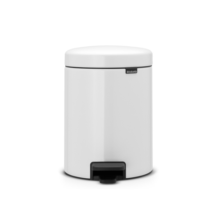 Brabantia, pedaalemmer, 5 liter, wit, VB 112065 - 0