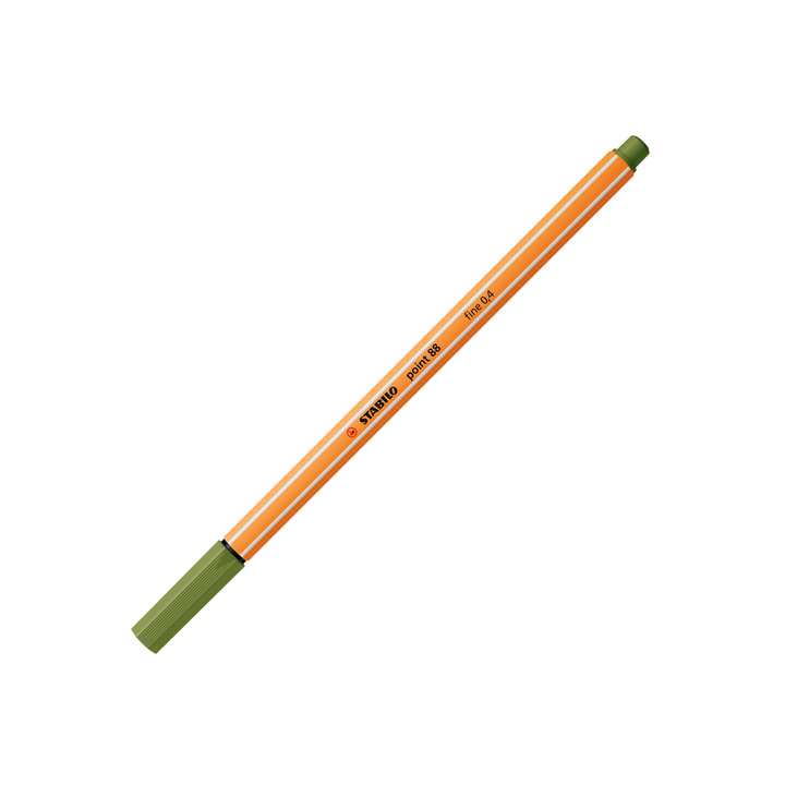 Fineliner stabilo point 88/35 mosgroen(88/35) - 0