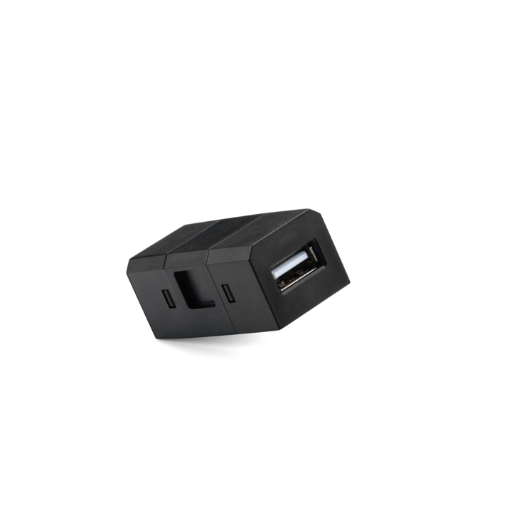 Filex, QI Power-Spot USB extension module, zwart - 0