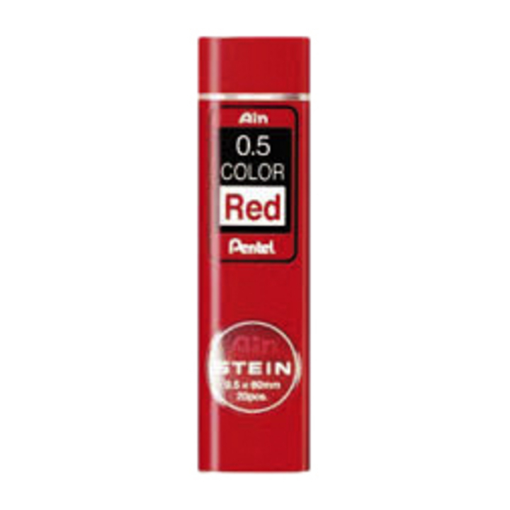 Potloodstift pentel hb 0.5mm 20st rood(c275-rd) - 0