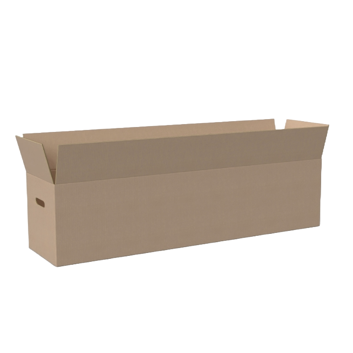 Kartonnen dozen 1210x292x292mm, EB-golf, handgreep/nokjes - 0