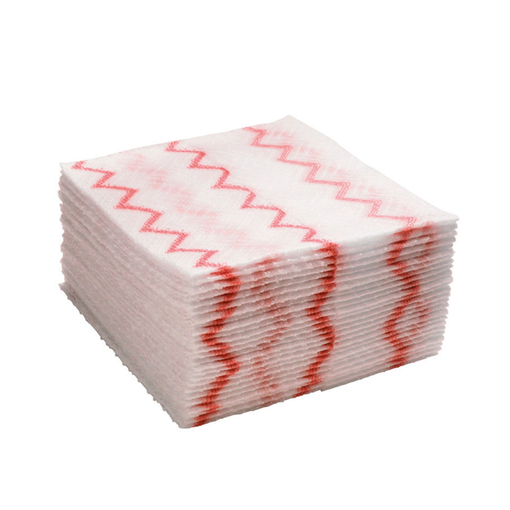 Rubbermaid, wegwerp microvezeldoek, 30x30cm, rood, VB 553761 (640 stuks) - 0