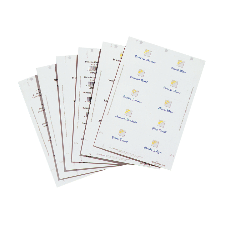Kaart badge durable duraprint 40x75mm - 0
