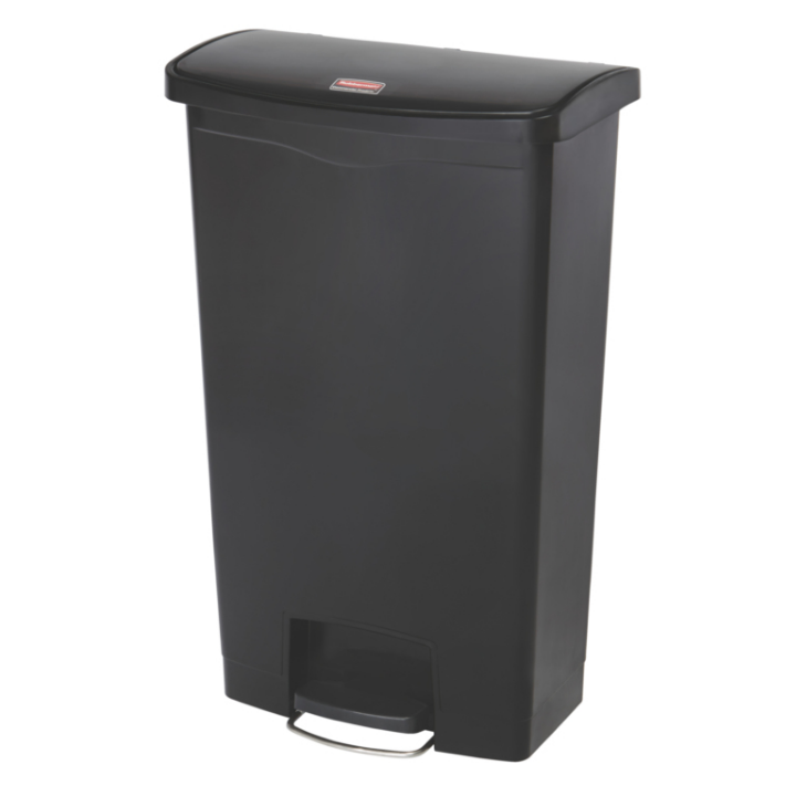Rubbermaid, Slim Jim pedaalemmer, 68 liter, zwart, VB 224573 - 0
