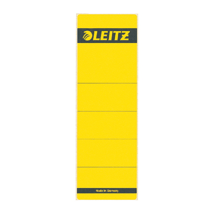 Rugetiket leitz 1642 58x190mm geel - 0