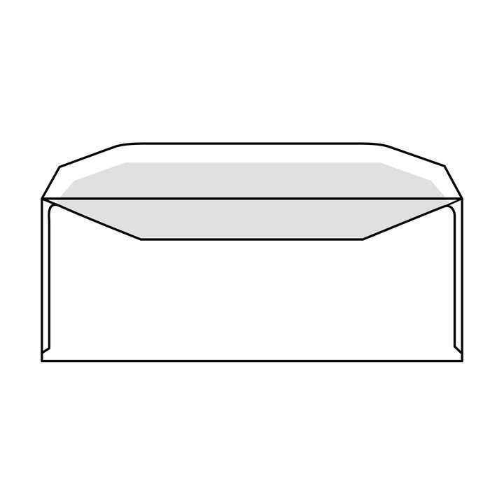 Envelop venster c5/6 114x229 vr 80gr wit - 0