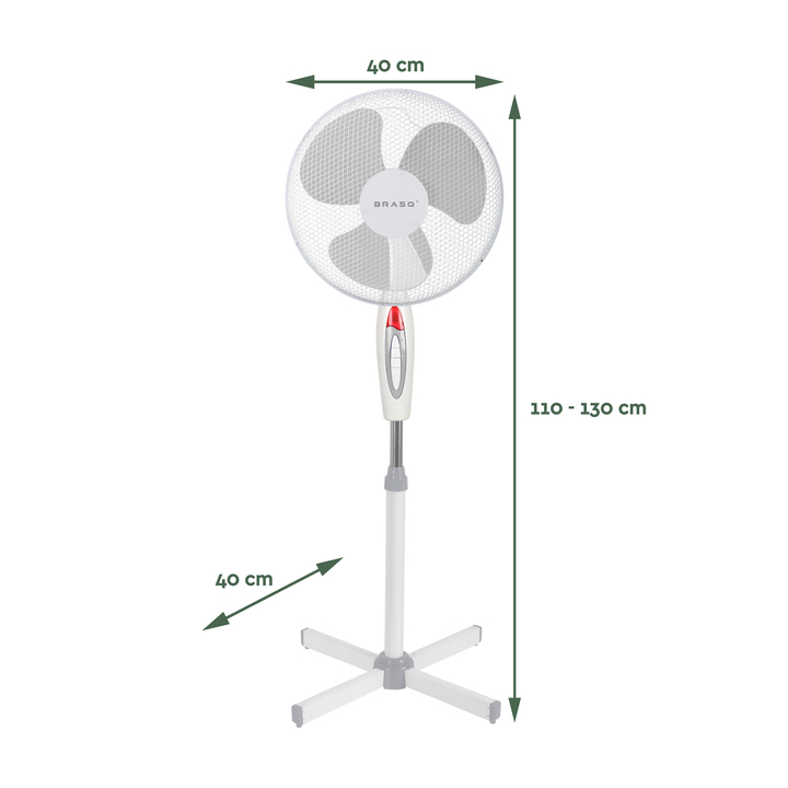 Statiefventilator brasq f300 ø 40cm wit(8582603) - 1