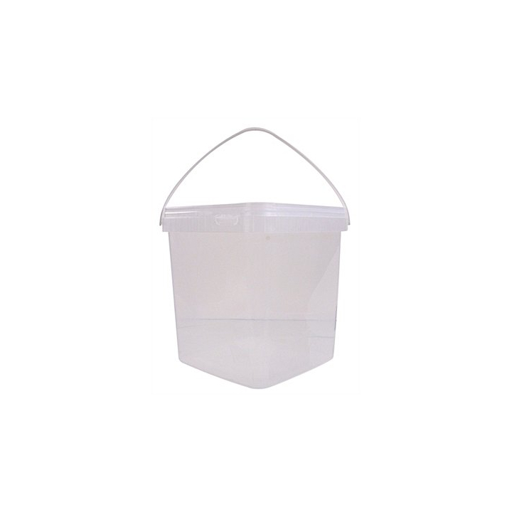 Emmer rechthoek, PP, 287x248x215mm, 10.7l, transp(672 stuks) - 0