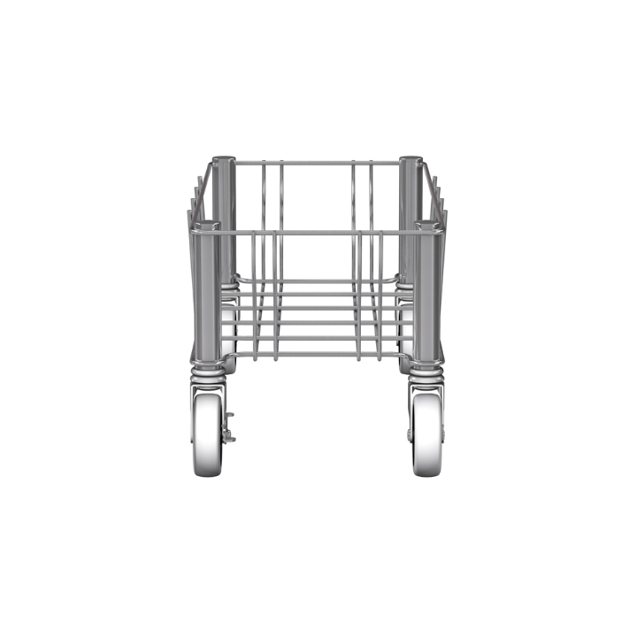 Rubbermaid Slim Jim, enkele dolly, RVS, VB 227970 - 1
