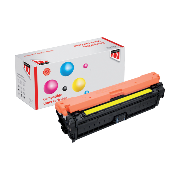 Tonercartridge Quantore alternatief tbv hp ce742a geel(350425-034091) - 0