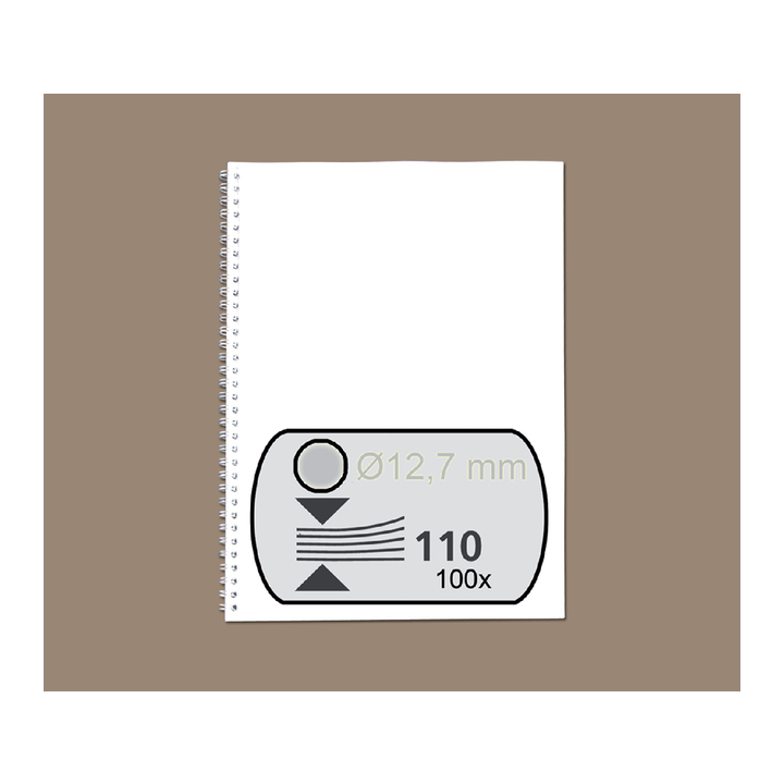Draadrug gbc 12.7mm 34r zilver - 0