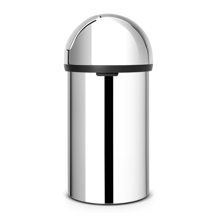 Brabantia, afvalbak met push klep, 60 liter, RVS, VB 402623 - 1