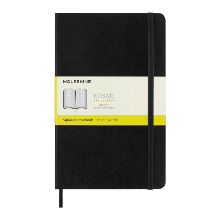 Notitieboek moleskine large 130x210 ruit 5x5 sc zw(qp617) - 0