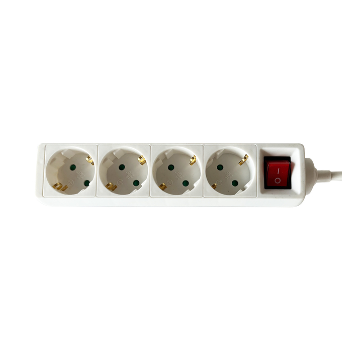 Stekkerdoos brasq  4 voudig 1.4 meter wit(8742608) - 0