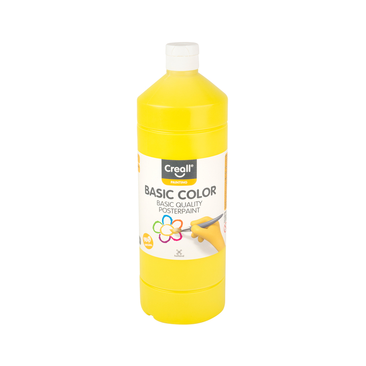Plakkaatverf creall basic geel 1000ml 1802 - 0
