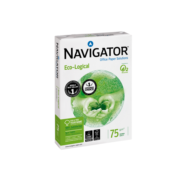 Navigator, A4, 75 g/m2, Eco-logical, kopieerpapier (500 vel) - 1