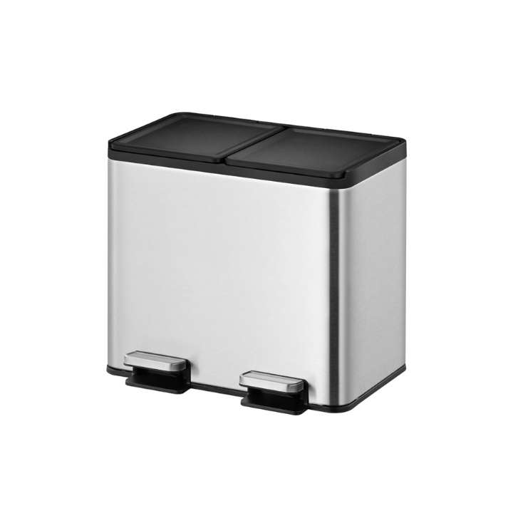 Eko Essential, pedaalemmer, 2x10 liter, mat RVS, VB 822920 - 0