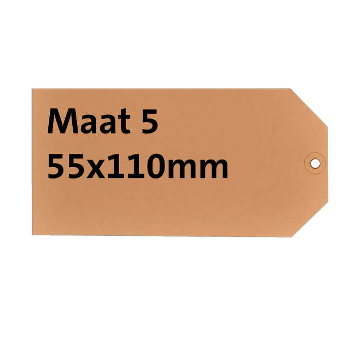 Label karton nr5 200gr 55x110mm chamois  ds/1000 - 0