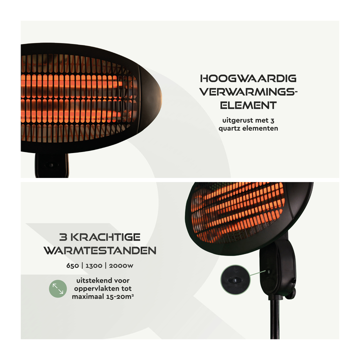 Terrasverwarmer brasq staand elektrisch(8772601) - 2