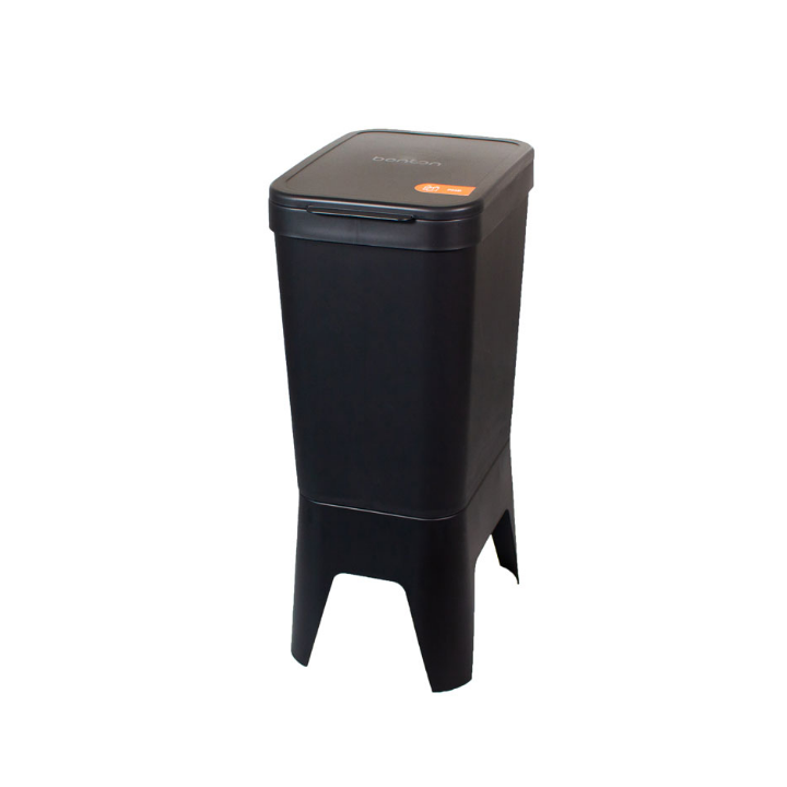 Bonton Circubin, modulaire afvalbak met deksel, 40 liter, grijs, VB 012718 | diverse afvalstromen - 0