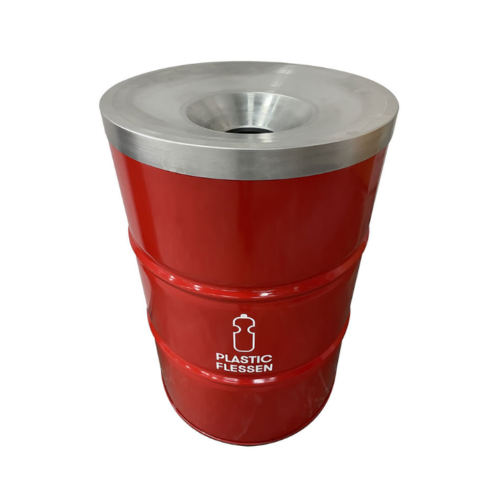 BinBin, olievat afvalbak, 200 liter, rood, VB 349380 - 1