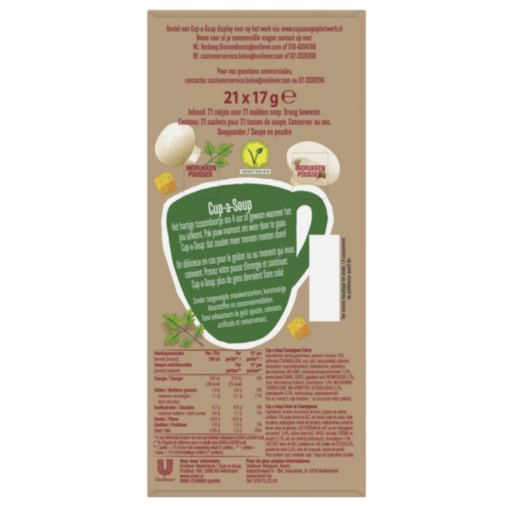 Cup-a-Soup, soep, 175ml, champignon (21 zakjes) - 1