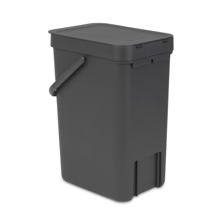 Brabantia, afvalbak sort & go, 12 liter, d.grijs, VB 109805 - 3