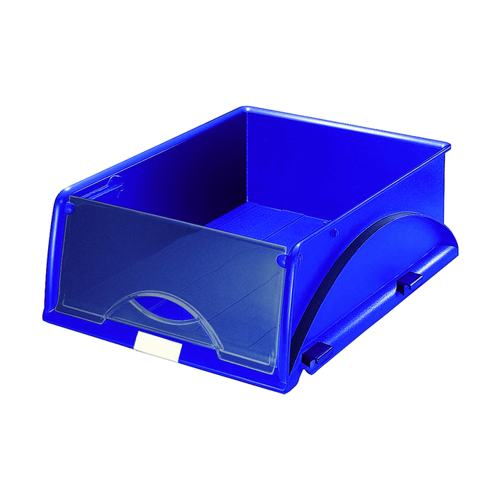 Sorteerbak leitz 5231 sorty a4 blauw klep tr mat - 0