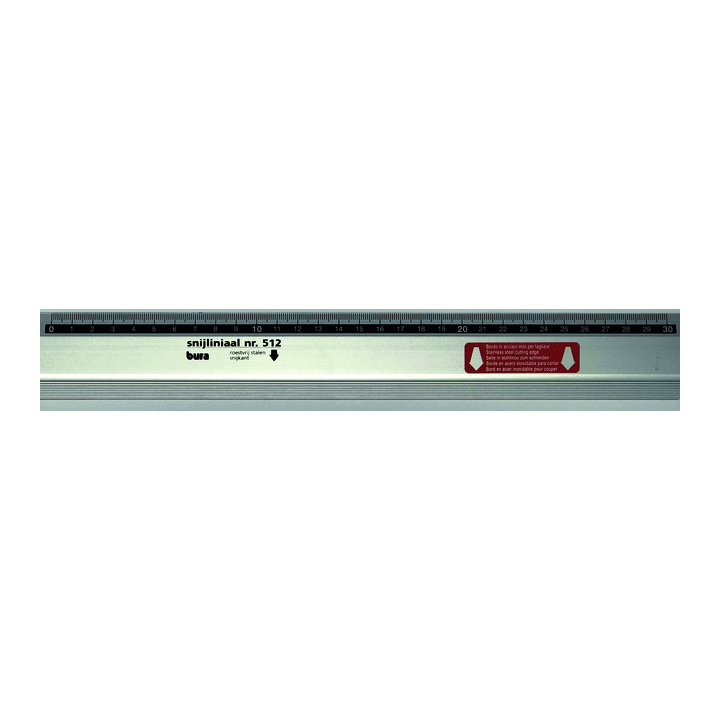 Snijliniaal bura 512 30cm aluminium - 0