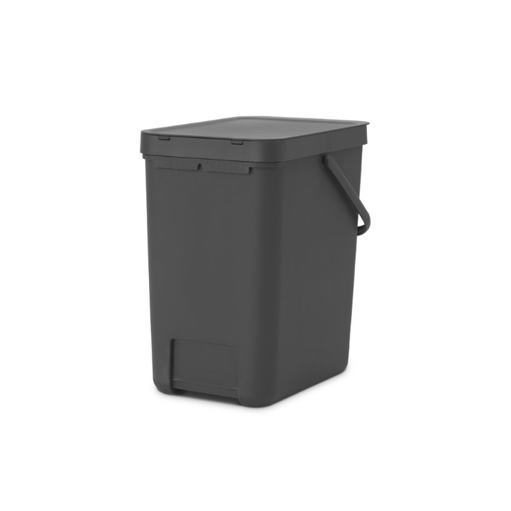 Brabantia, sort & go afvalemmer, 25 liter, grijs, VB 129940 - 3