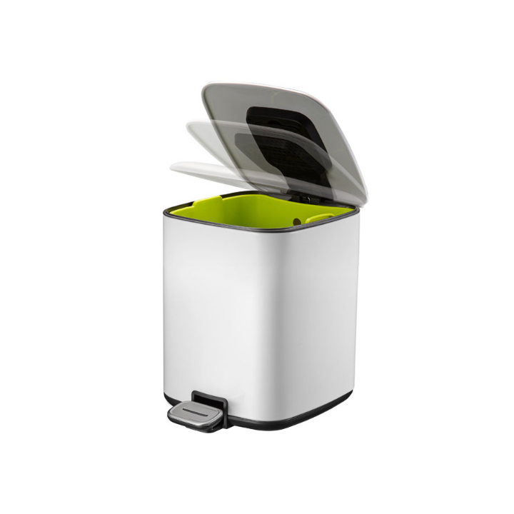 Eko, Regent pedaalemmer, 6 liter, wit, VB 938806 - 2