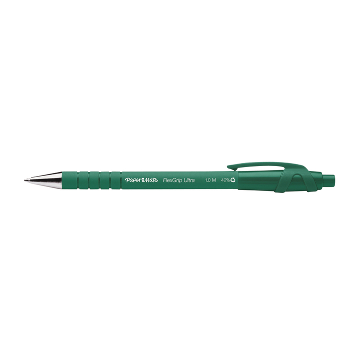 Balpen papermate flexgrip drukknop medium groen - 0
