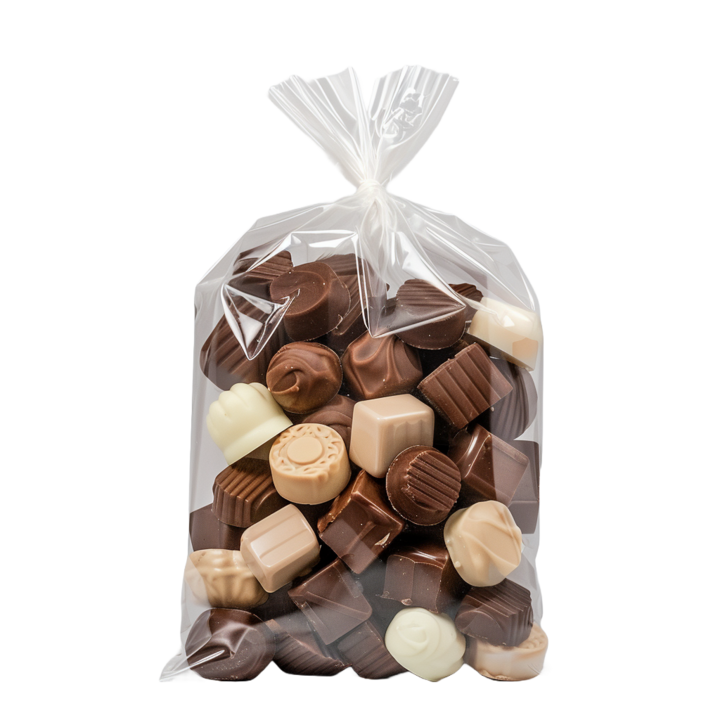 P.P. Zakken, 34 my, 10 / 4 x 35 cm, (1000 stuks) - 0