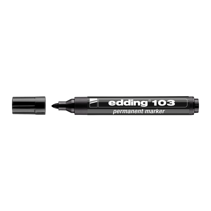 Viltstift edding 103 rond medium zwart(4-103001) - 0