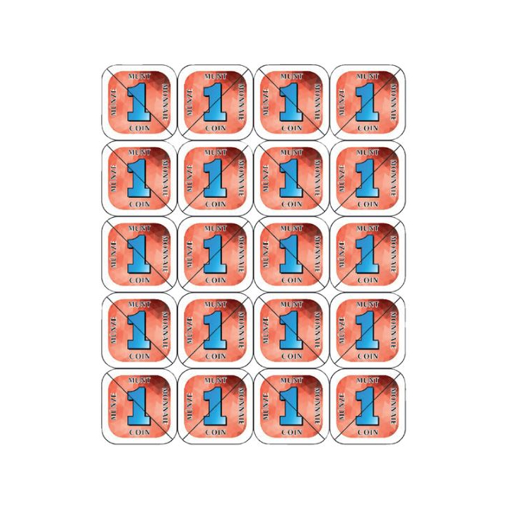 Combicraft, kunststof breekmunten, rood, 201458 (200 stuks) - 1