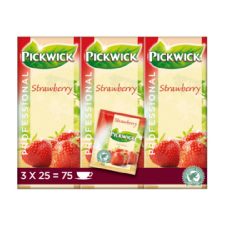 Pickwick Professional, thee, 1.5 gram, aardbei, 4016831 (25 stuks) - 0