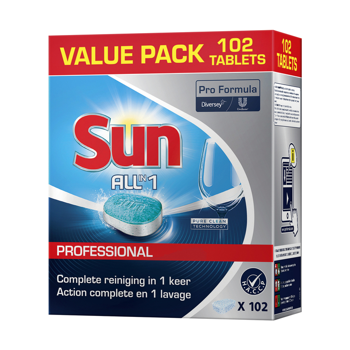 Sun Professional All-in-one, 102 vaatwastabletten, 101102502 (1 stuk) - 0