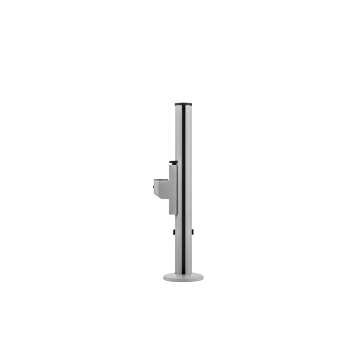 Filex, Galaxy monitorarm kort, topdown klem, zilver - 1