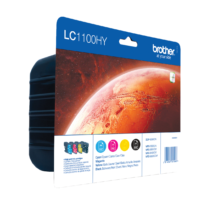 Inkcart brother lc-1100 valuepack 4-kl hc(lc-1100hyvalbp) - 0