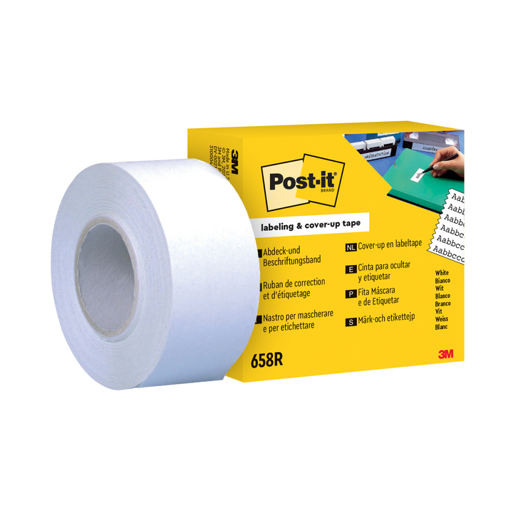 Correctietape 3m post-it 658r 25.4mmx18m 6regels - 0