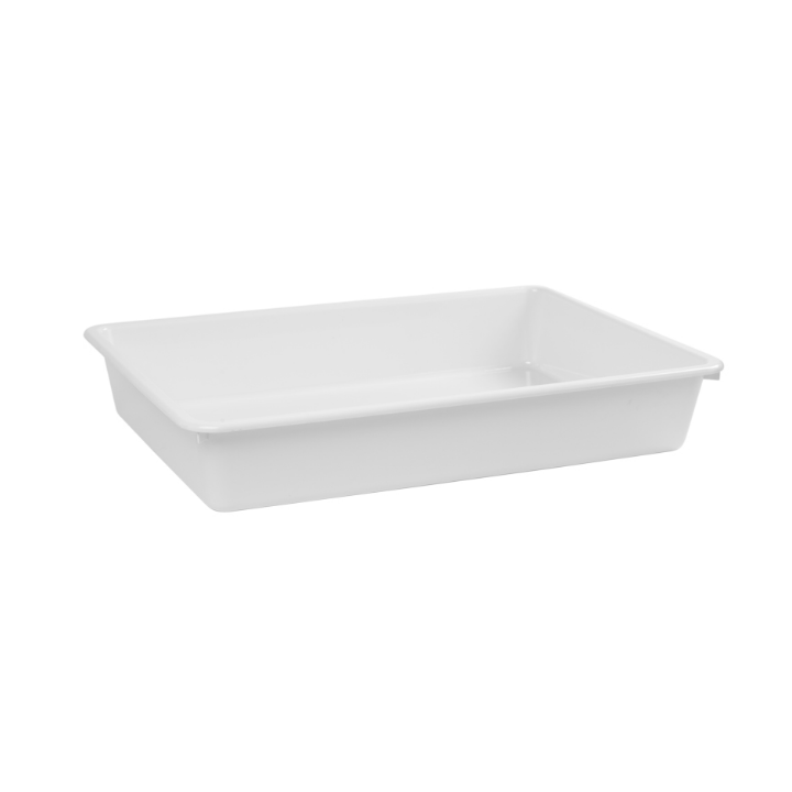 Rechthoekige slagerijbak, 350x490x80 mm, wit, VB 040797 - 0