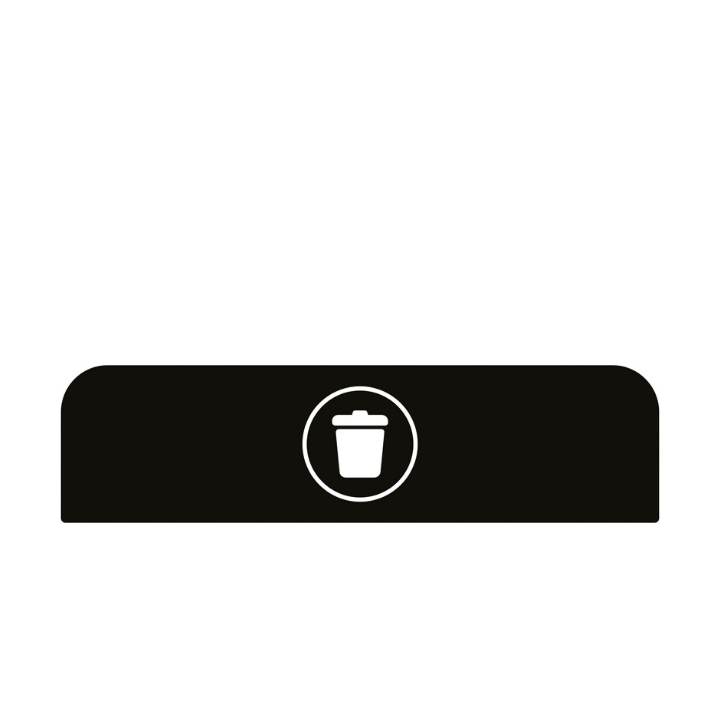 Communicatiepaneel voor Rubbermaid Configure 125 liter, VB 501678 | landfill Engels - 0