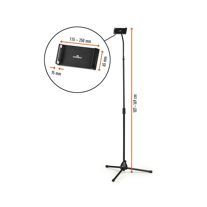 Tablethouder durable twist vloer(894201) - 1