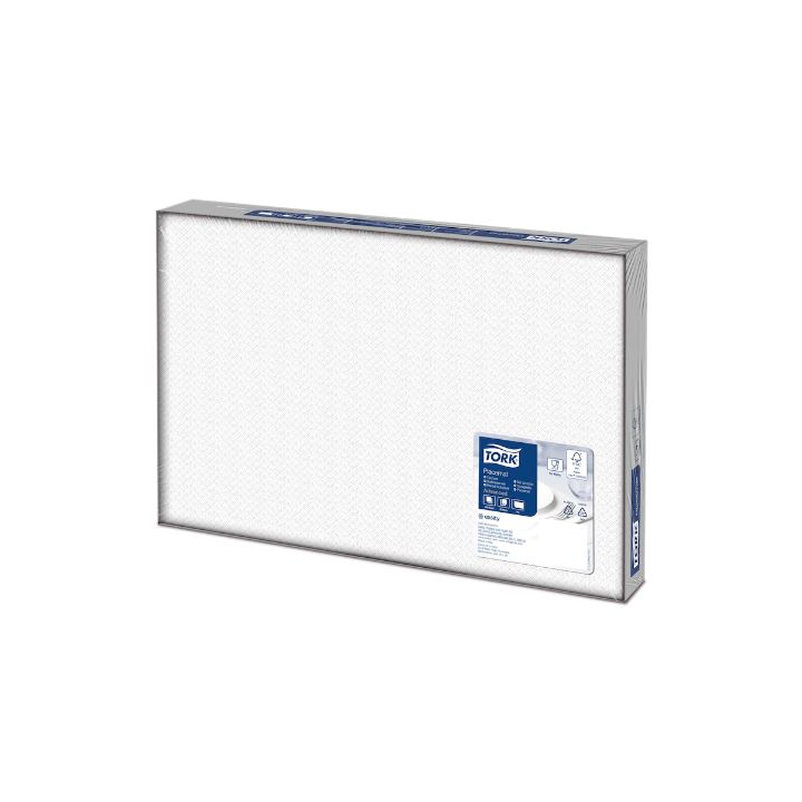 Tork Advanced, papieren placemat, 27x42 cm, Wit, 474539 (2500 stuks) | OP=OP AANBIEDING - 0