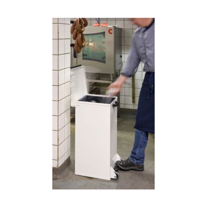 Carro-Kick Mobiel | Mobiele Pedaalemmer | 110 Liter | Wit | VB 910010 - 2