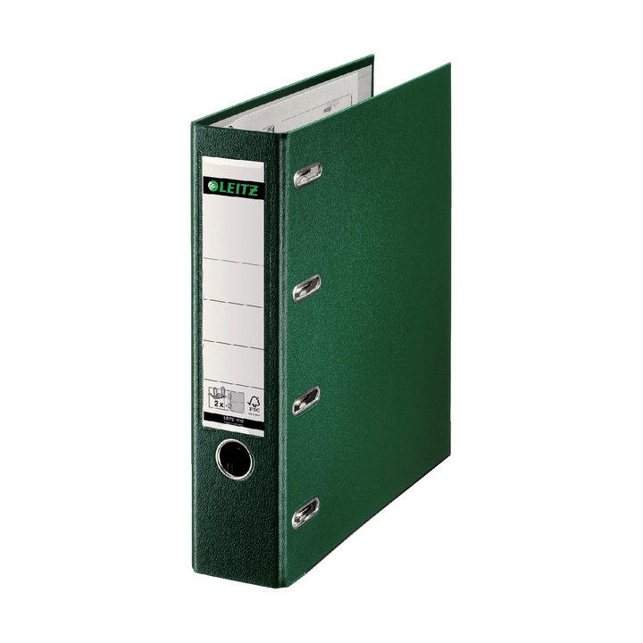 Ordner leitz 1012 a4 80mm pp bank 2mech groen - 0